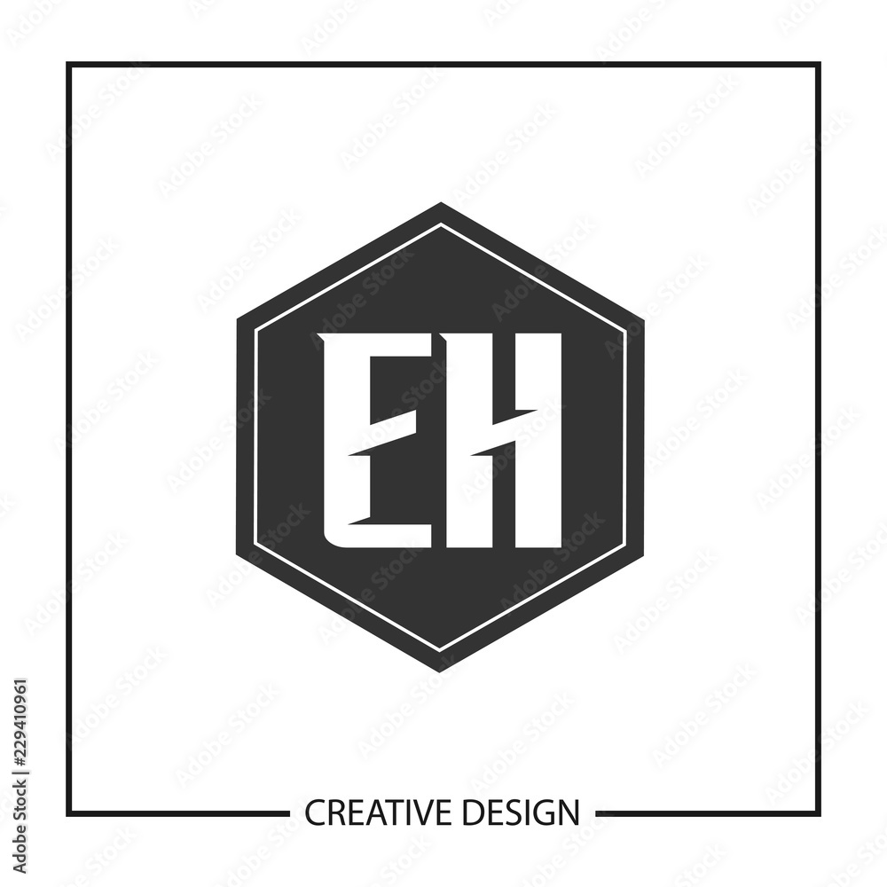 Initial Letter EH Logo Template Design Initial Letter EH Logo Template Design