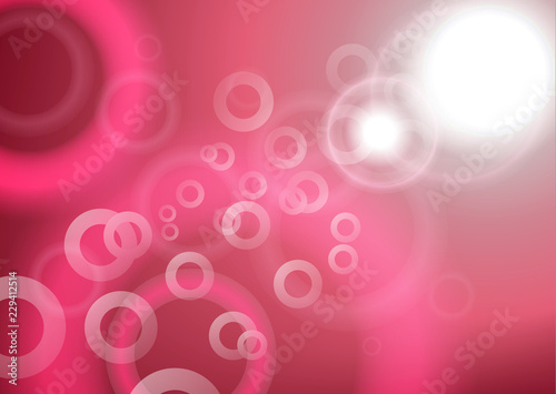 Abstract colorful blurry rings design. Light flash. Vector illustration.