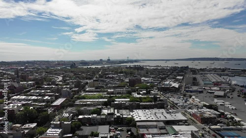 Aerial of Cobble Hill, Caroll Gardens, Brooklyn photo
