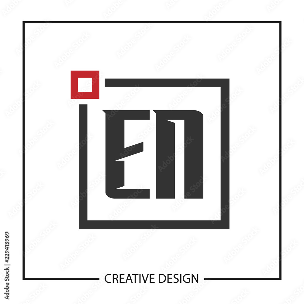 Initial Letter EN Logo Template Design Initial Letter EN Logo Template Design