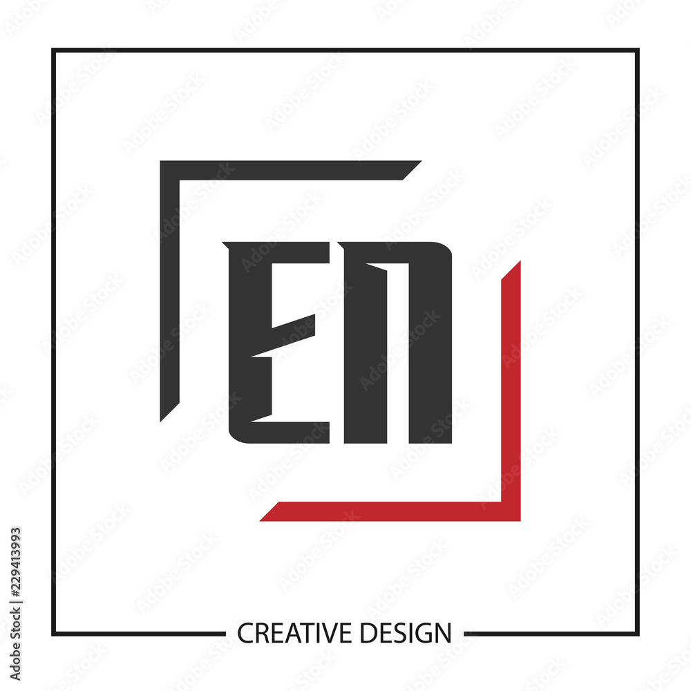 Initial Letter EN Logo Template Design Initial Letter EN Logo Template Design