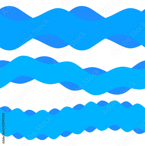 design element ribbon blue water sea background02