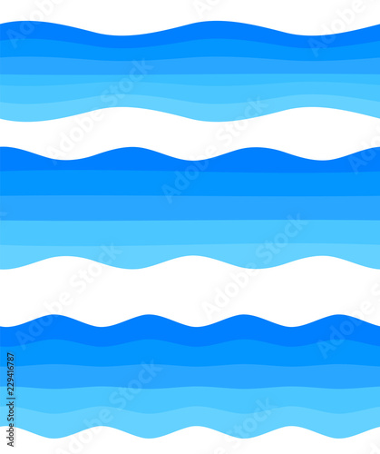 design element ribbon blue water sea background15