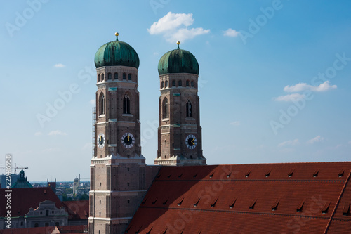 View of Frauenkirche (Munich cathedral). Munich, Germany