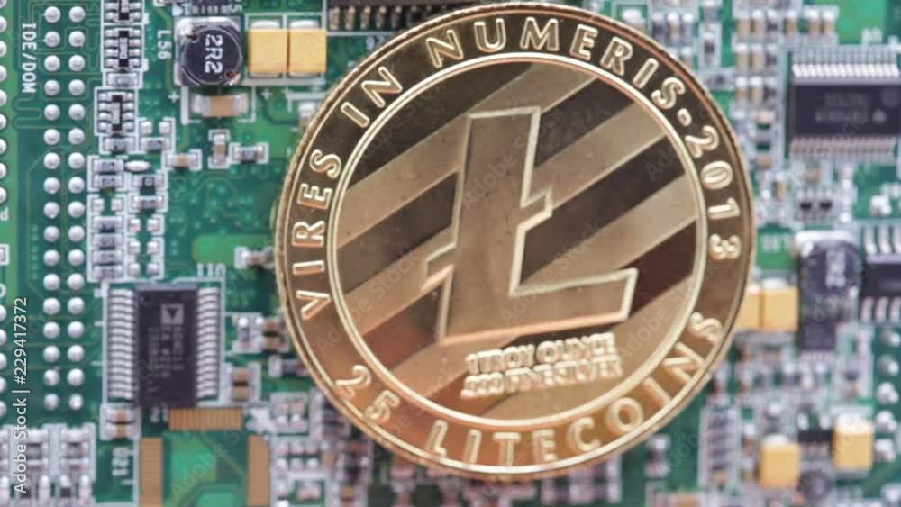 in the motherboard of a computer the coin of bitcoin litecoin