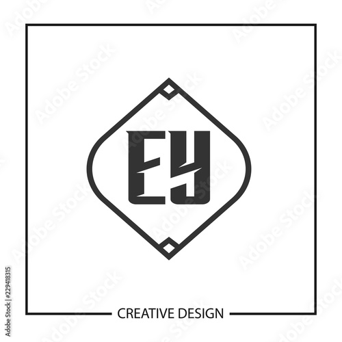 Initial Letter EY Logo Template Design © Scooby