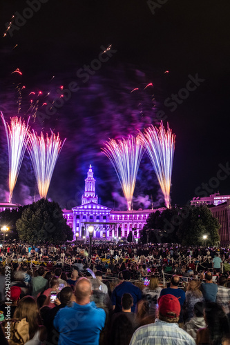 Denver, Civic Center, Fireworks
