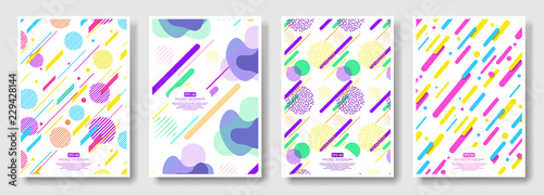 Abstract covers with seamless background available in swatches panel