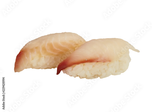 Sushi isolated on white background