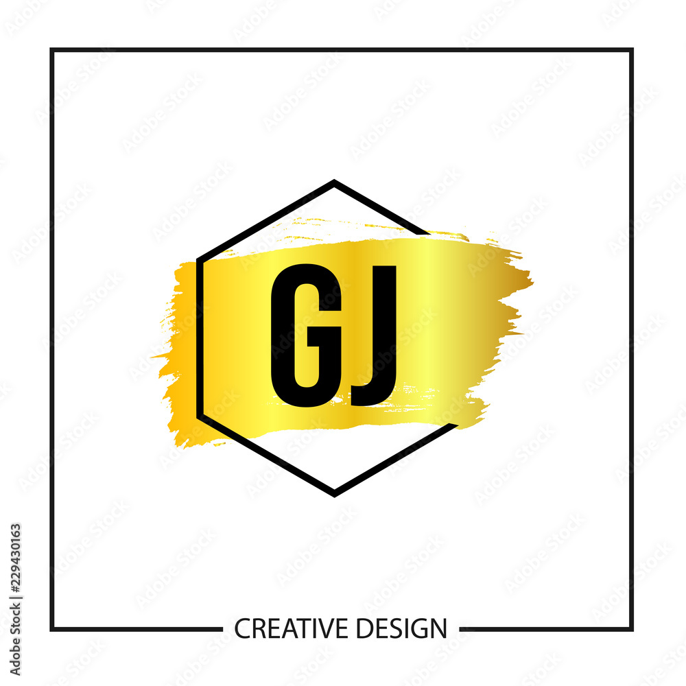Initial Letter GJ Logo Template Design Initial Letter GJ Logo Template Design