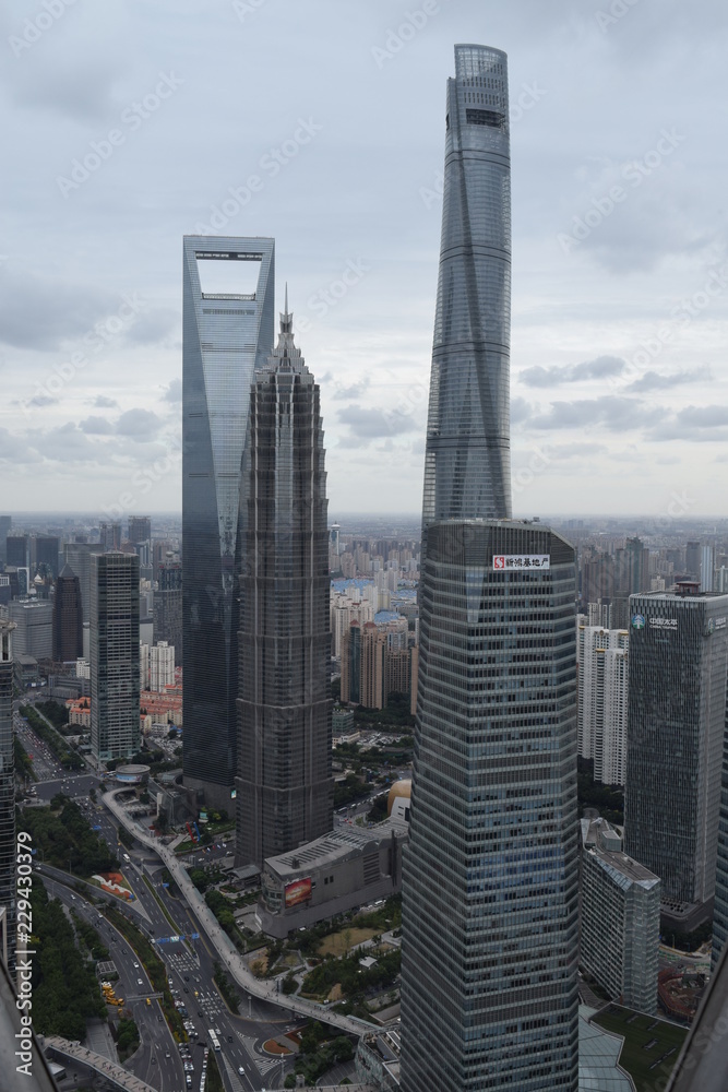 skyscrapers  in shanghai 