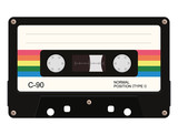 Cassette tape. Vector illustration