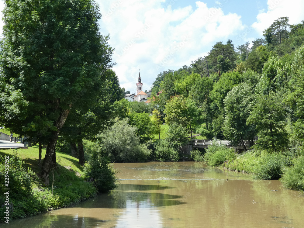 Pivka river in Postojna