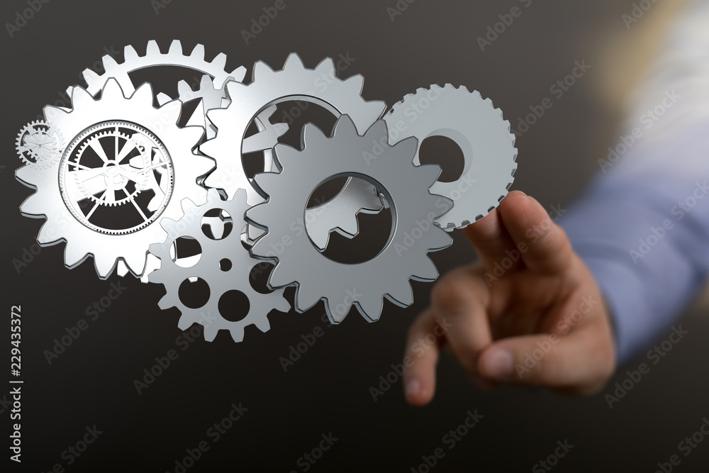 gear modern 3d gear modern 3d