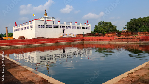 Maya Devi Temple and Maya Devi Pond in Lumbini, Nepal