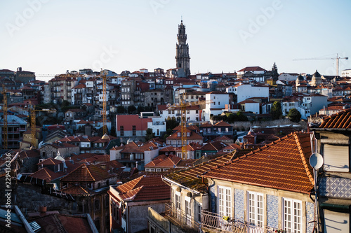 Houses in the historical center of Porto, Portugal.