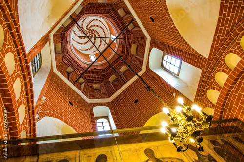 The interior of St. Basil’s Cathedral in Red Square, Moscow.