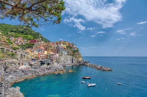  Manarola is a beautiful small town in the province of La Spezia  Liguria  north of Italy and one of the five Cinque terre.