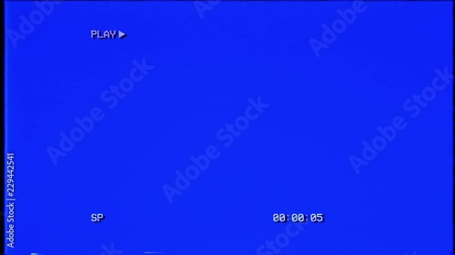 VHS Blue Screen photo