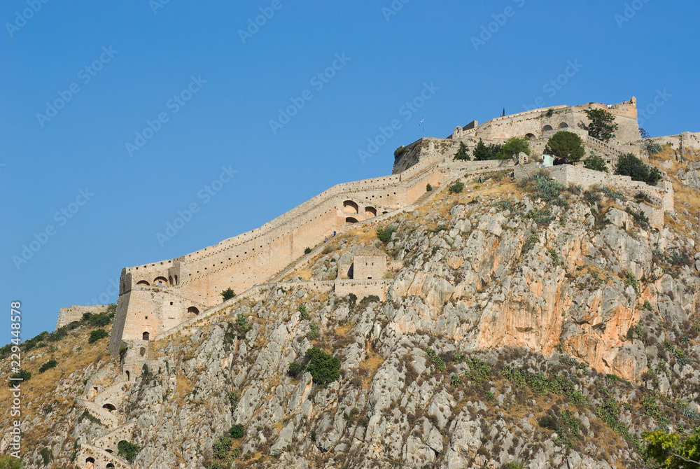 Palamidi Fortress On Nafplio Hill, Greece