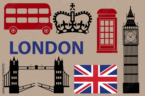 National symbols of country in vector