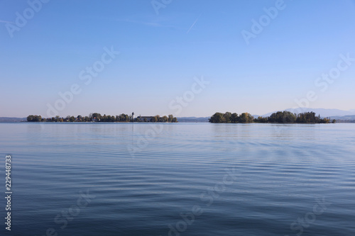 Fraueninsel on Lake Chiemsee seen from ferry © visualdiscovery