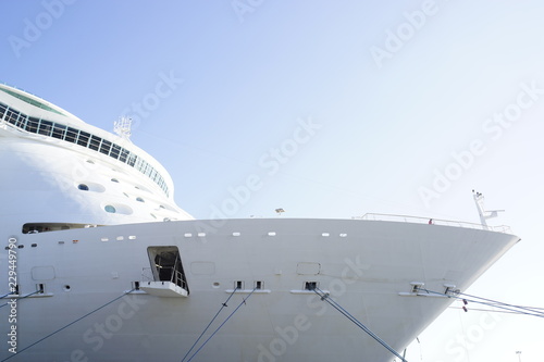 luxury cruise liner ship sailing in port © GDM photo and video