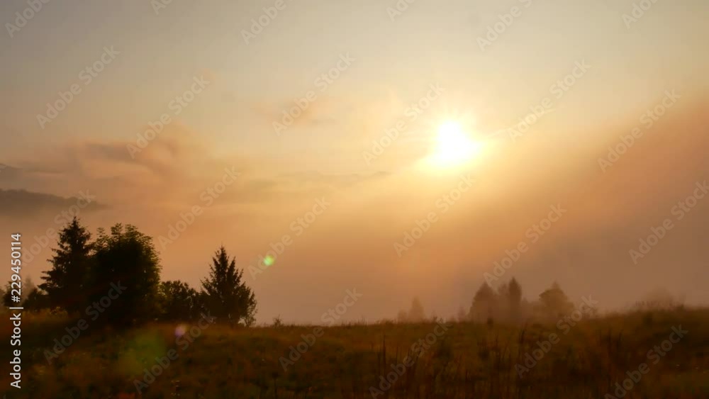 Dawn in the Carpathians. Ukraine. Dawn in the Carpathians. Ukraine.