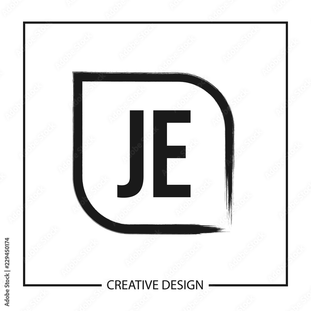 Initial Letter JE Logo Template Design Initial Letter JE Logo Template Design