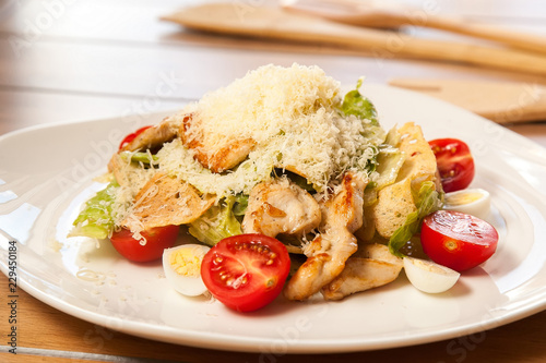 Caesar salad with chicken