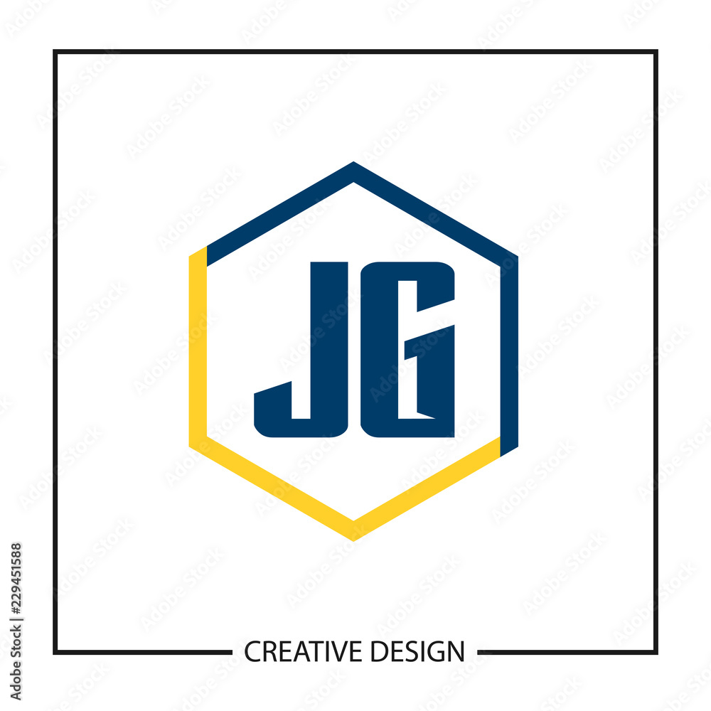 Initial Letter JG Logo Template Design