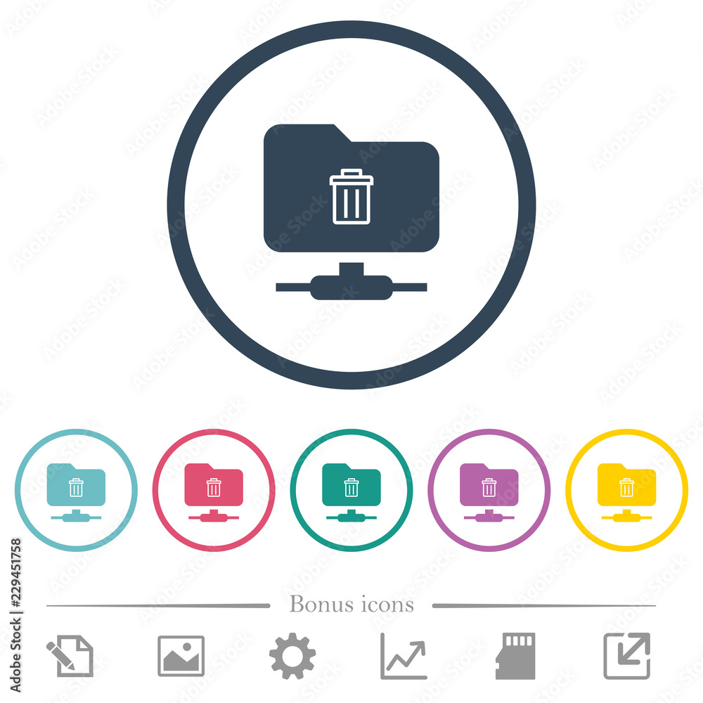 FTP delete flat color icons in round outlines FTP delete flat color icons in round outlines
