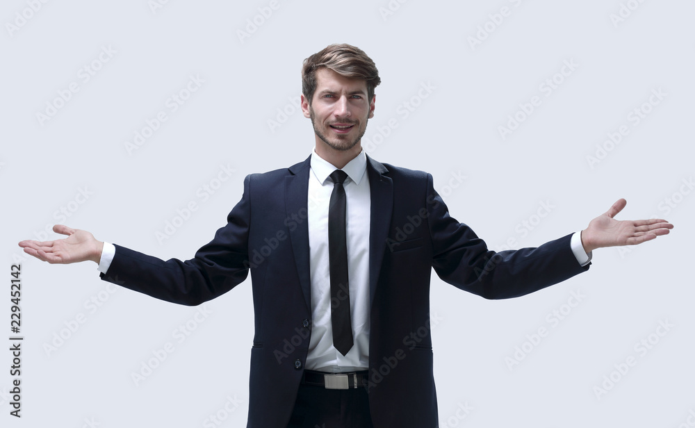 the man stands and spreads his hands the man stands and spreads his hands
