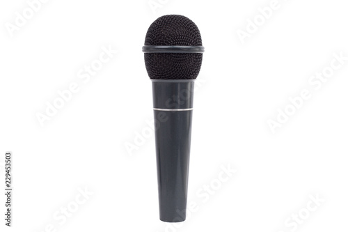 Microphone isolated on white.