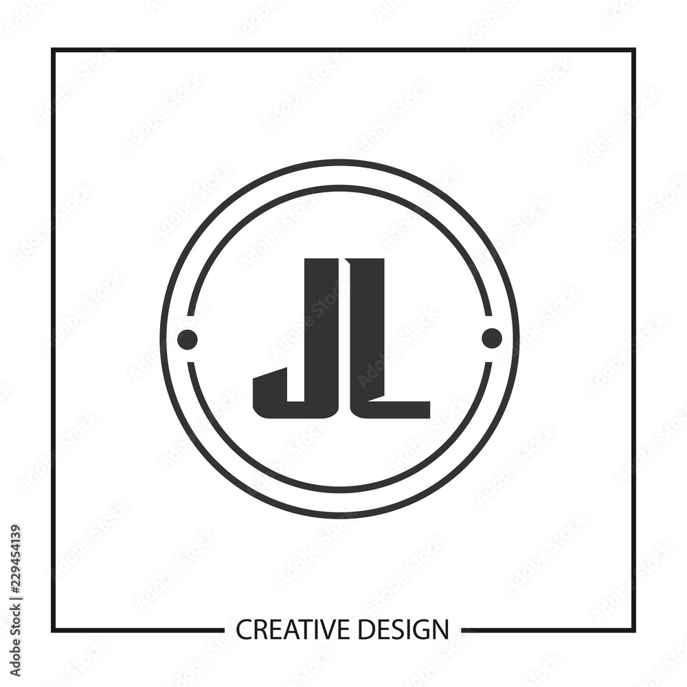 Initial Letter JL Logo Template Design Initial Letter JL Logo Template Design