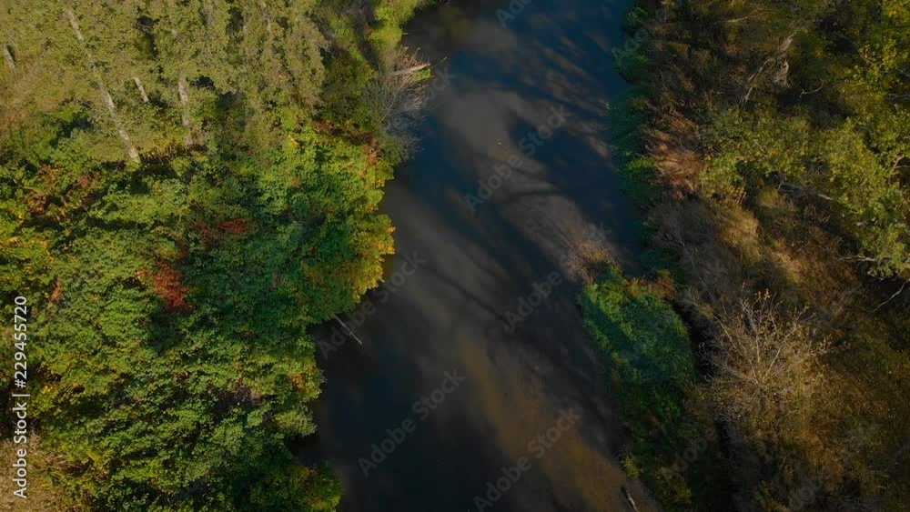 aerial view of a beautiful landscape with some trees and the meandering river aerial view of a beautiful landscape with some trees and the meandering river