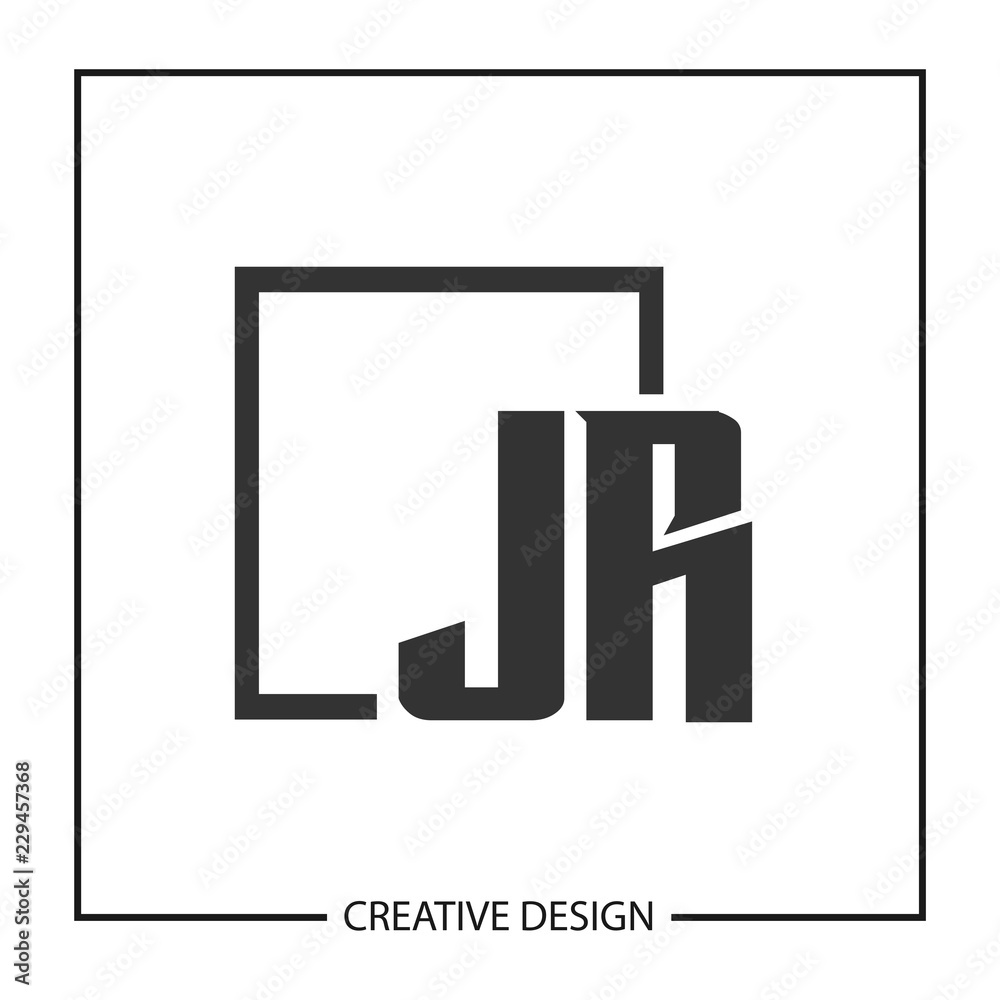 Initial Letter JR Logo Template Design Initial Letter JR Logo Template Design
