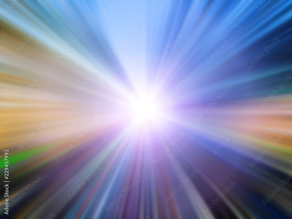 Fototapeta premium Soft and blurred of colorful speed action background