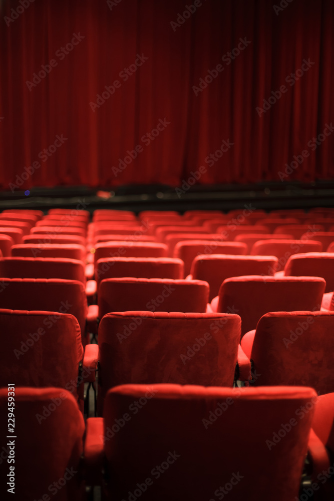 Fototapeta premium red seats at the theater