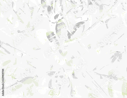 white green grey grunge background with leaves