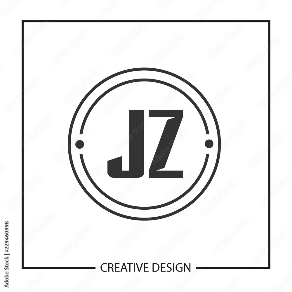Initial Letter JZ Logo Template Design Initial Letter JZ Logo Template Design
