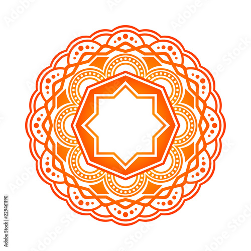 Colorful mandala vector. Ornament Illustration 