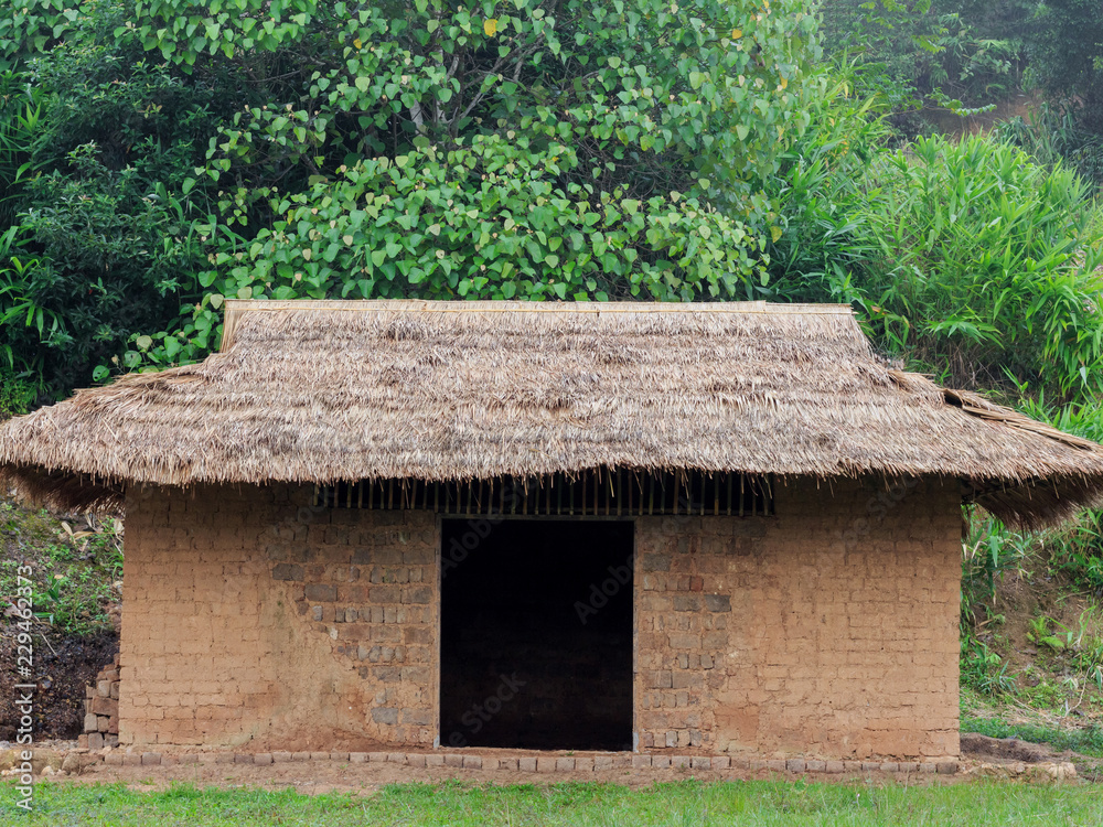 earthen house in nature park