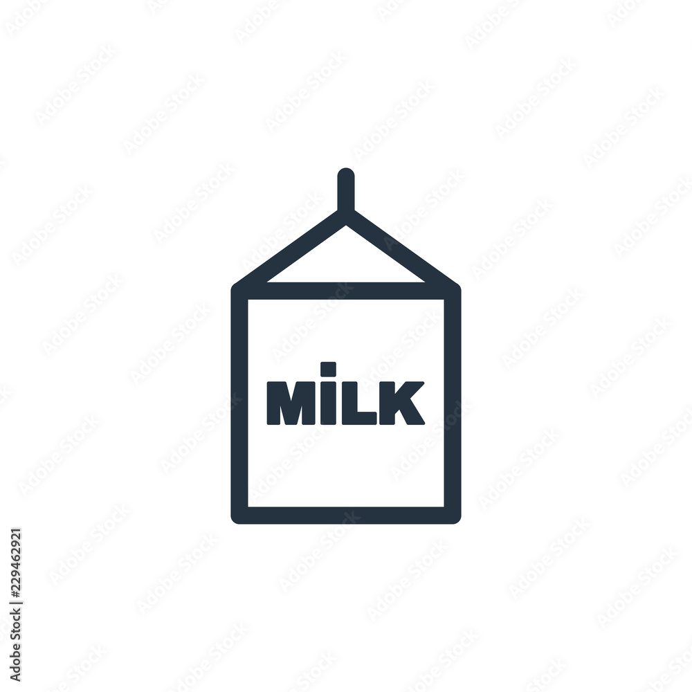 Milk isolated icon on white background, 400 coffee set, logo and sign Milk isolated icon on white background, 400 coffee set, logo and sign