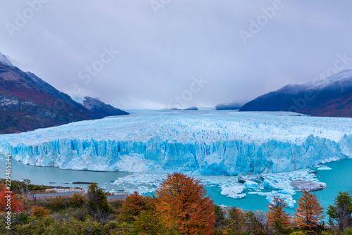 Perito Moreno Glaciar In Argentina Perito Moreno Glacier In Patagonia, Argentina Near The City Of El Calafate