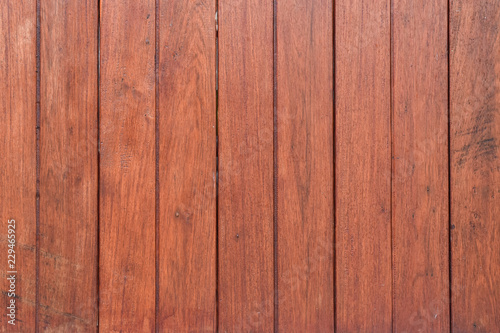 Dark brown wooden plank wall texture. Grunge wood planks for background.