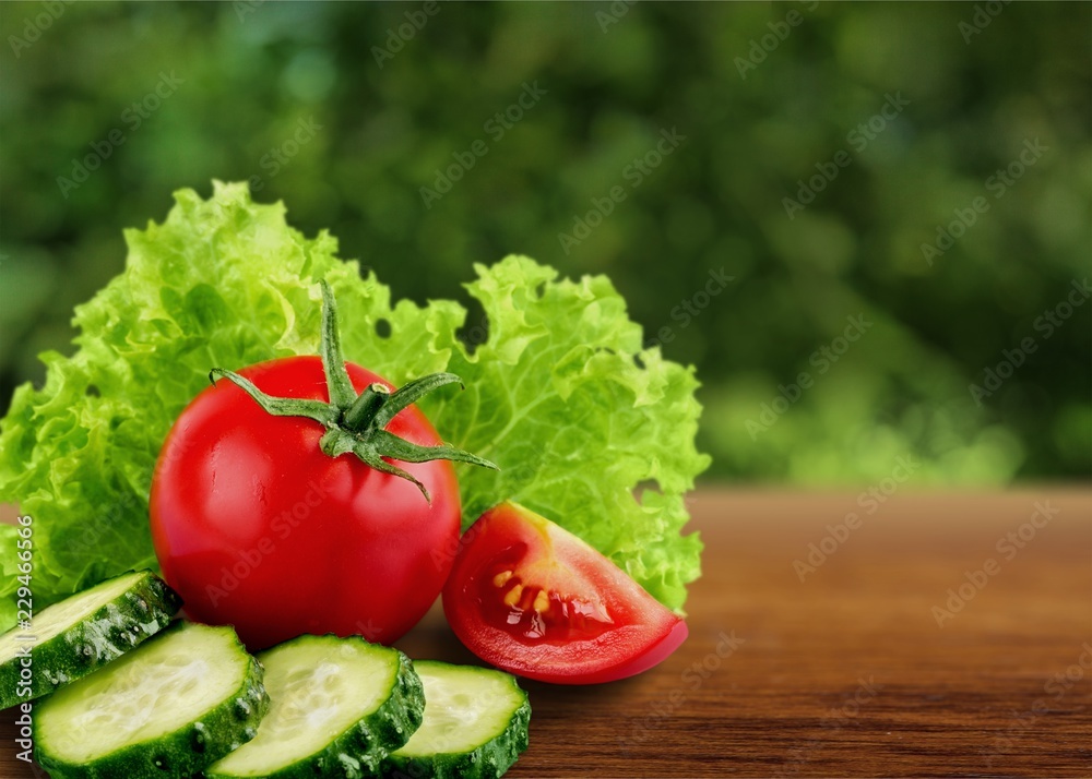Fresh vegetables isolated on white Fresh vegetables isolated on white