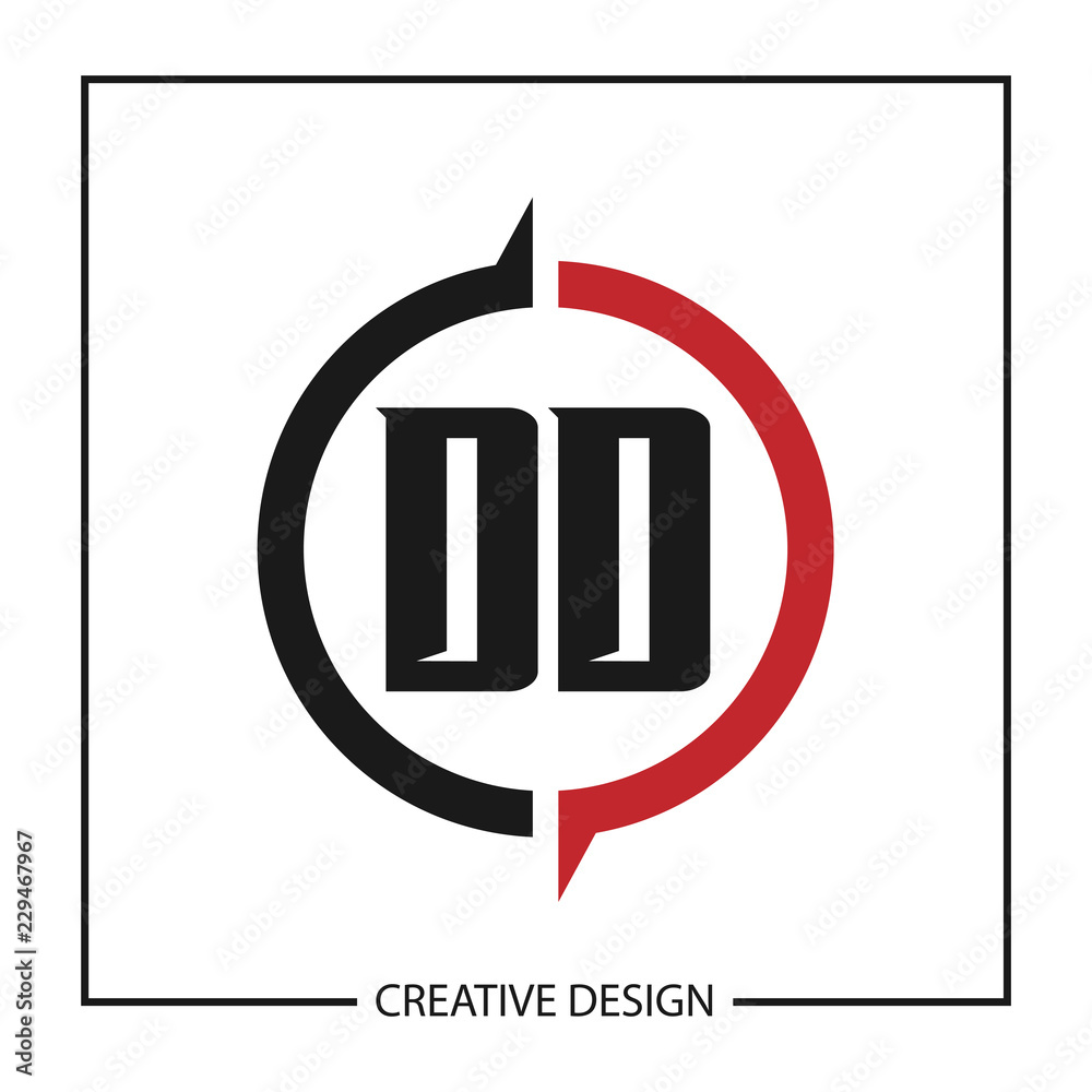 Initial Letter DD Logo Template Design
