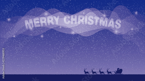 星空とサンタクロース