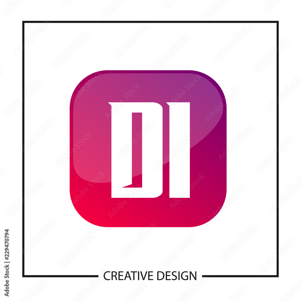 Initial Letter DI Logo Template Design Initial Letter DI Logo Template Design